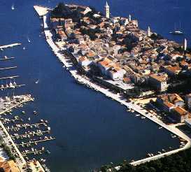 Town of Rab and central harbour